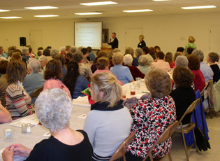 A crowd of over 200 gathers for the first Tri-County Women in Agriculture meeting in Shelby County, Mo. The gathering brought together ladies from Macon, Monroe and Shelby counties.