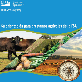 Cover of the Spanish version of FSA Farm Loan Compass