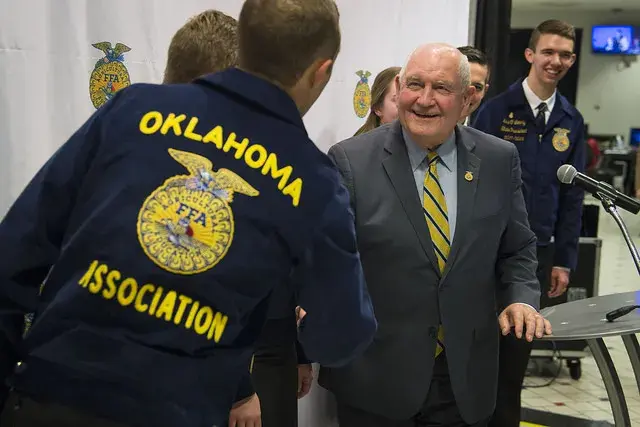 Secretary Perdue With FFA Students October 2017