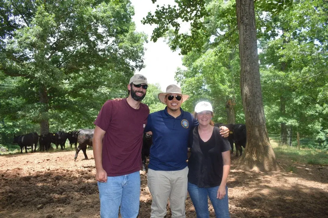June 13, 2022 - State Executive Director Arthur Tripp visiting teXga Farms in Clarkesville, GA.