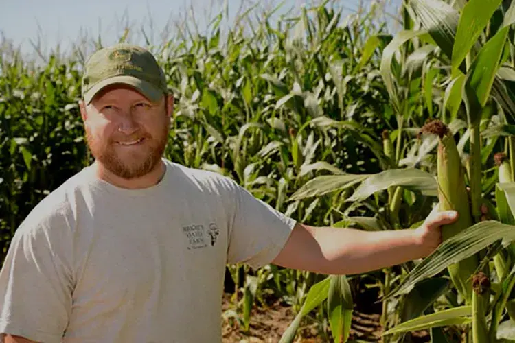 Clayton Wright is a fourth-generation dairy farmer from Rhode Island. Photo courtesy of Wright’s Dairy Farm and Bakery.